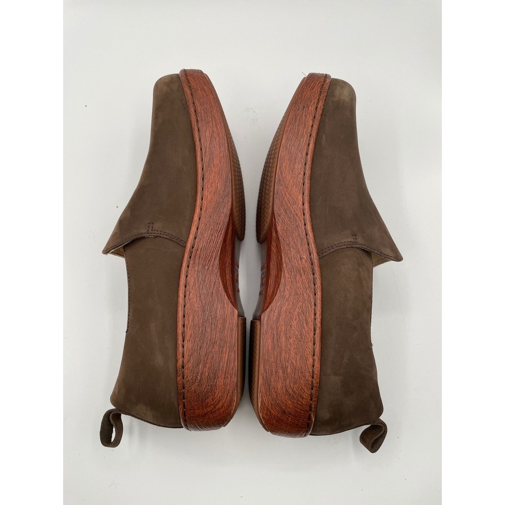 Alegria ORYGIN Slip On Clogs Loafers Brown Leather Orthopedic Women 41 Gorpcore - Picture 4 of 8